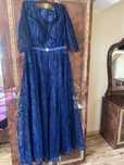 Rochie eleganta seara bleumarin, marimea 48, purtata o singura data