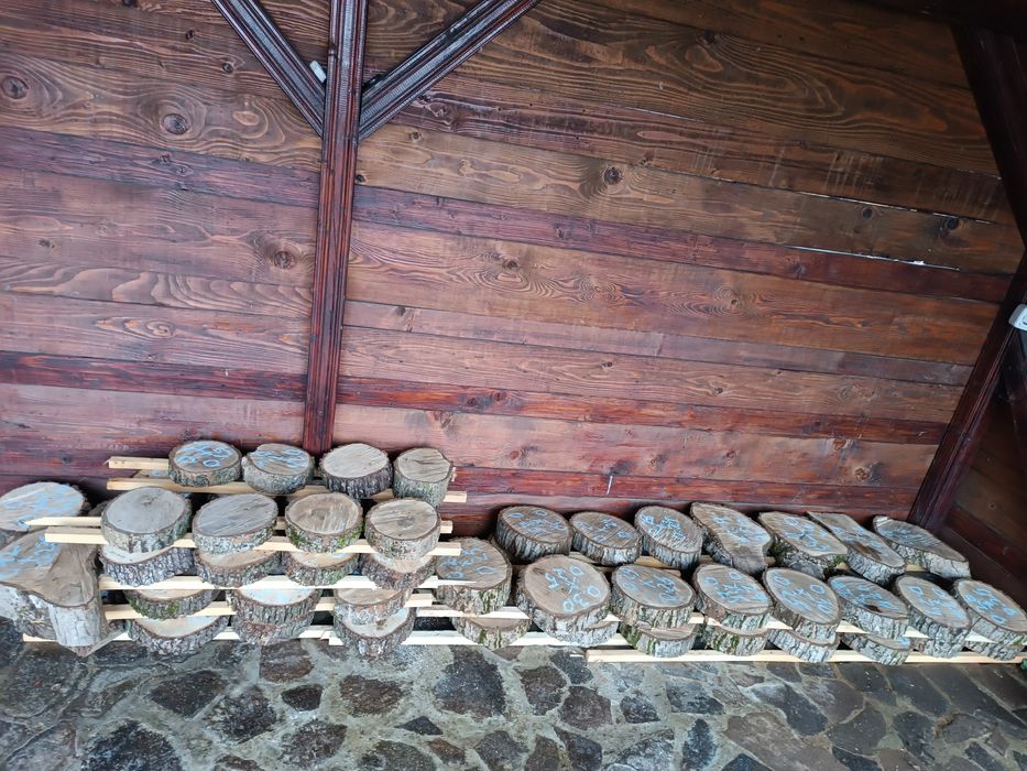 Rondele/ blaturi lemn nuc/pâr