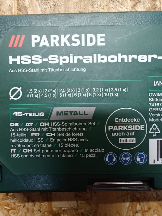 Set 15 burghie metal Parkside