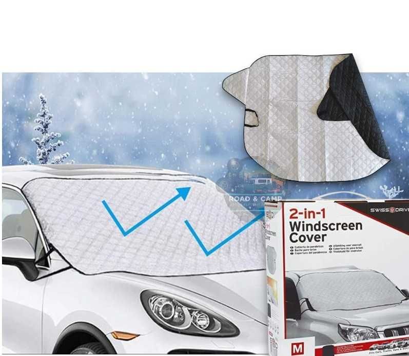 Сенник за предно стъкло с магнит- Термо, покривало за кола, 190см