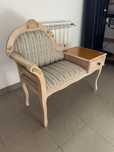 Bancheta stil vintage, cu masuta si sertar - design clasic