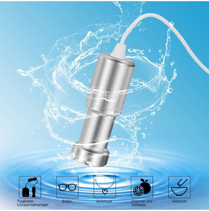 Curățitor cu ultrasonice BlumWay portabil ochelari bijuterii fructe
