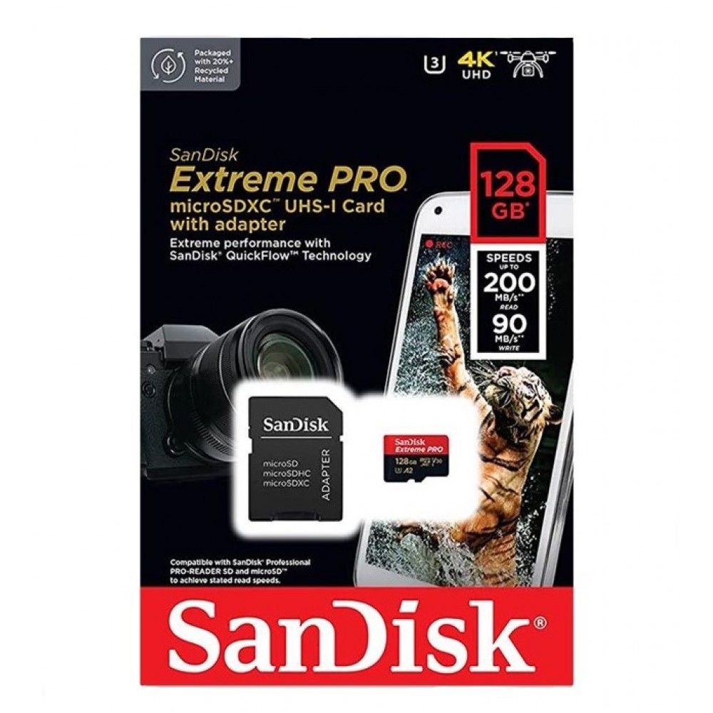 SanDisk Extreme Pro 200 МБ/с Micro SDXC 64,128,256,512 / Доставка 24/7