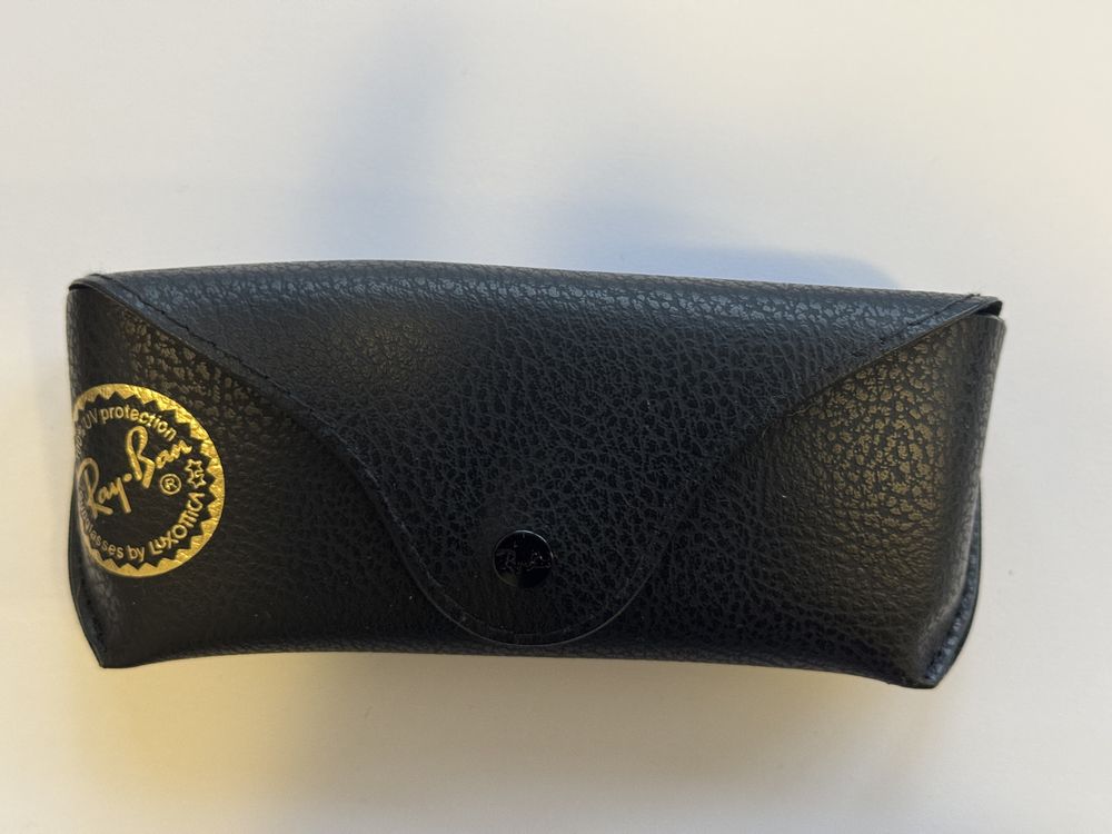 Toc ochelari de soare din piele Ray Ban negru Nou