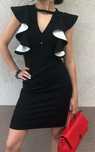 Черна мини рокля Guess