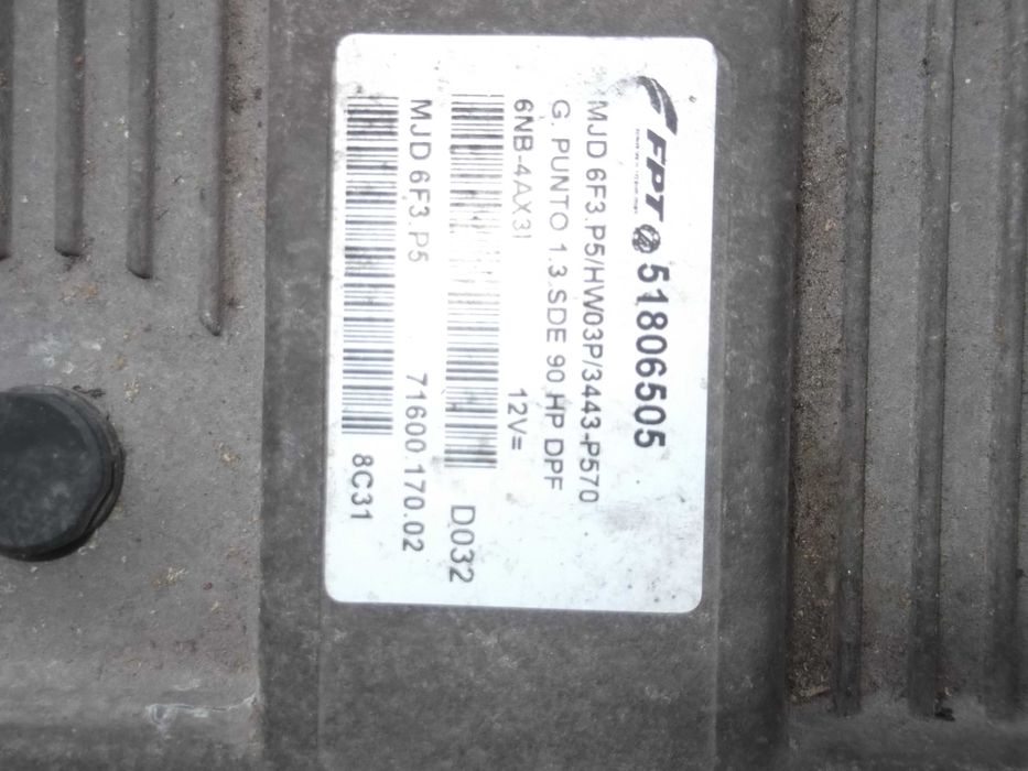 Компютър за Фиат Гранде Пунто 2008 г.1.3МДЖЕТ 90 к.с.