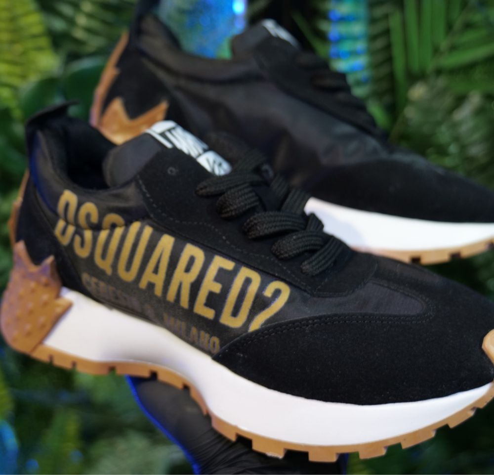 Дамски маратонки Dsquared2 Цвят - Черно и Златисто