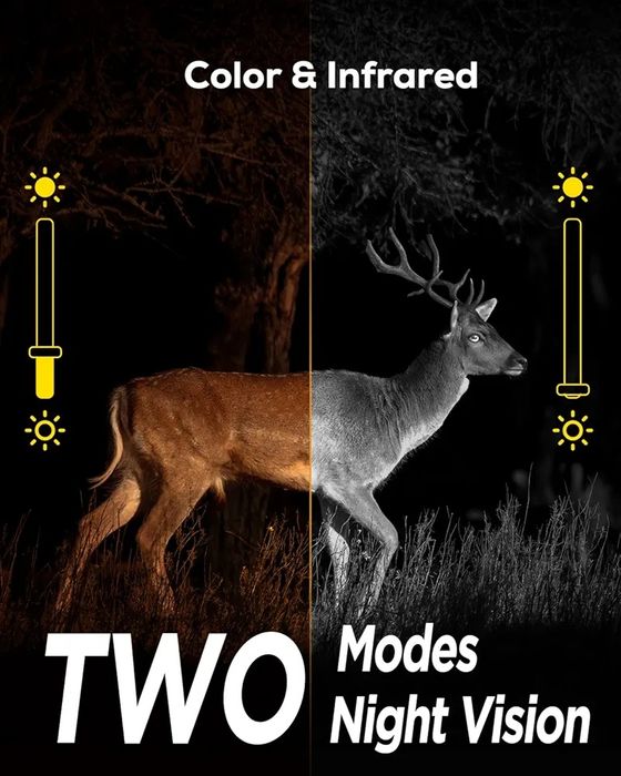 Ловна камера 4K видео, 48MP снимки, Wi-Fi свързаност, двойни обективи,