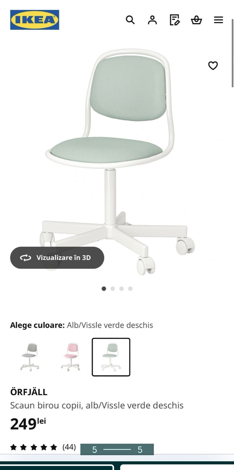 Scaun birou copii, marca Ikea