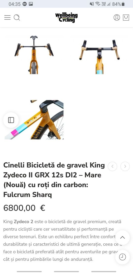 Gravel/cursiera carbon 8.9kg CINELLI 2025 /Shimano GRX DI2 RX825 2×12
