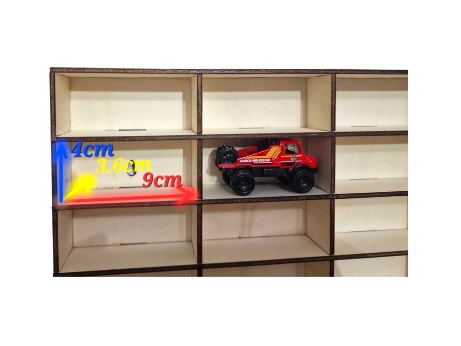 4 x Raft de masinute pentru hotwheels 36 locuri