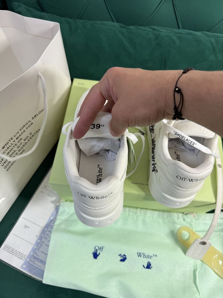 Adidasi Off-White Out Of Office piele naturala 100% Full Box Premium