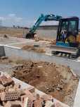 Миниэкскаватор погрузчик планировка фундамент водопровод экскаватор с