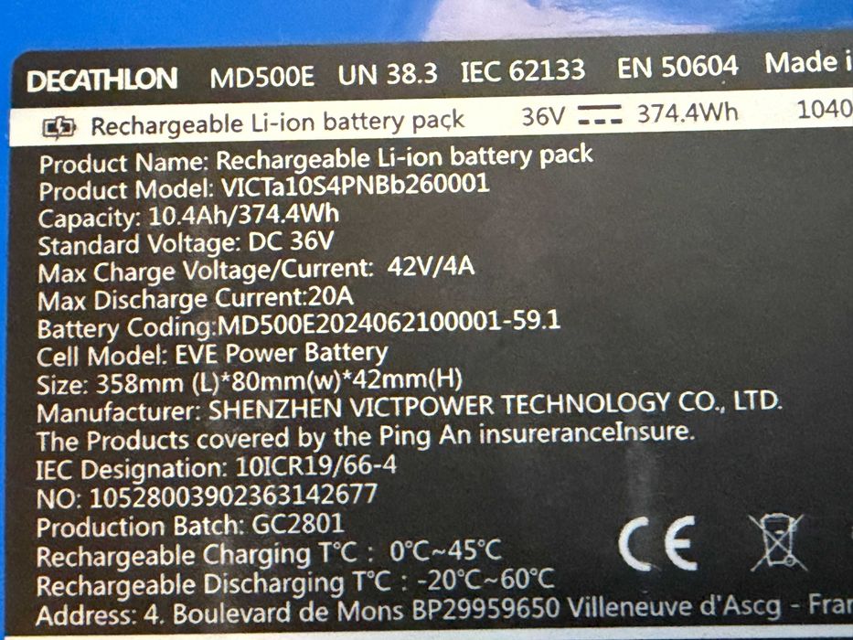 Baterie 36V trotineta plus Baterie Xiaomi Pro