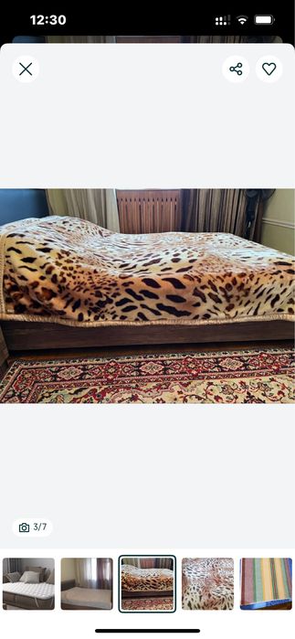 Матрас топпер , размер 210/165 и одеяла