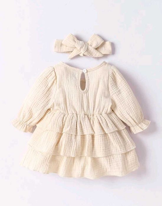 Бебешка рокличка с лента за глава