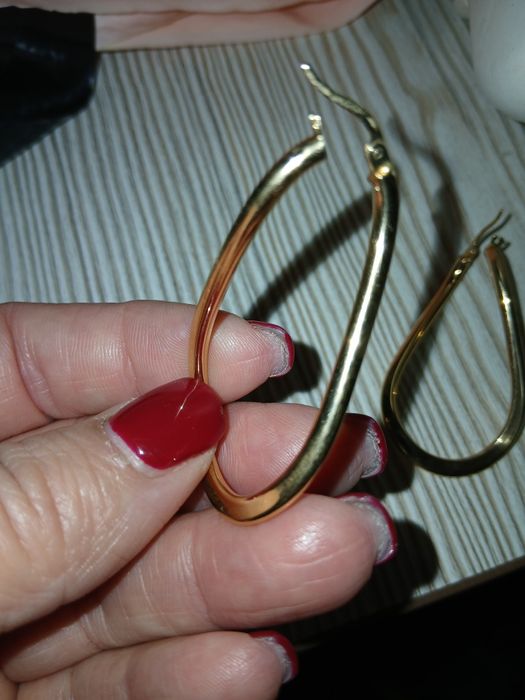 Золотые серьги 585