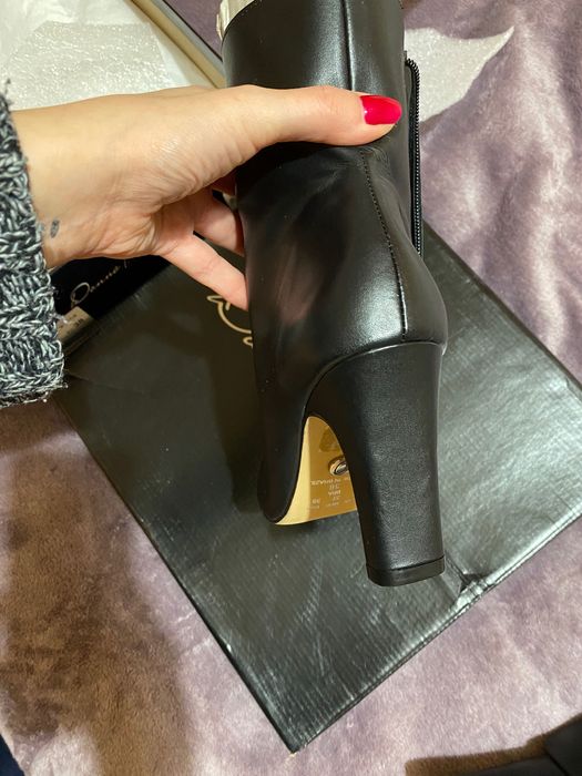 Боти кожа Donna Italiana 38. Чисто нови