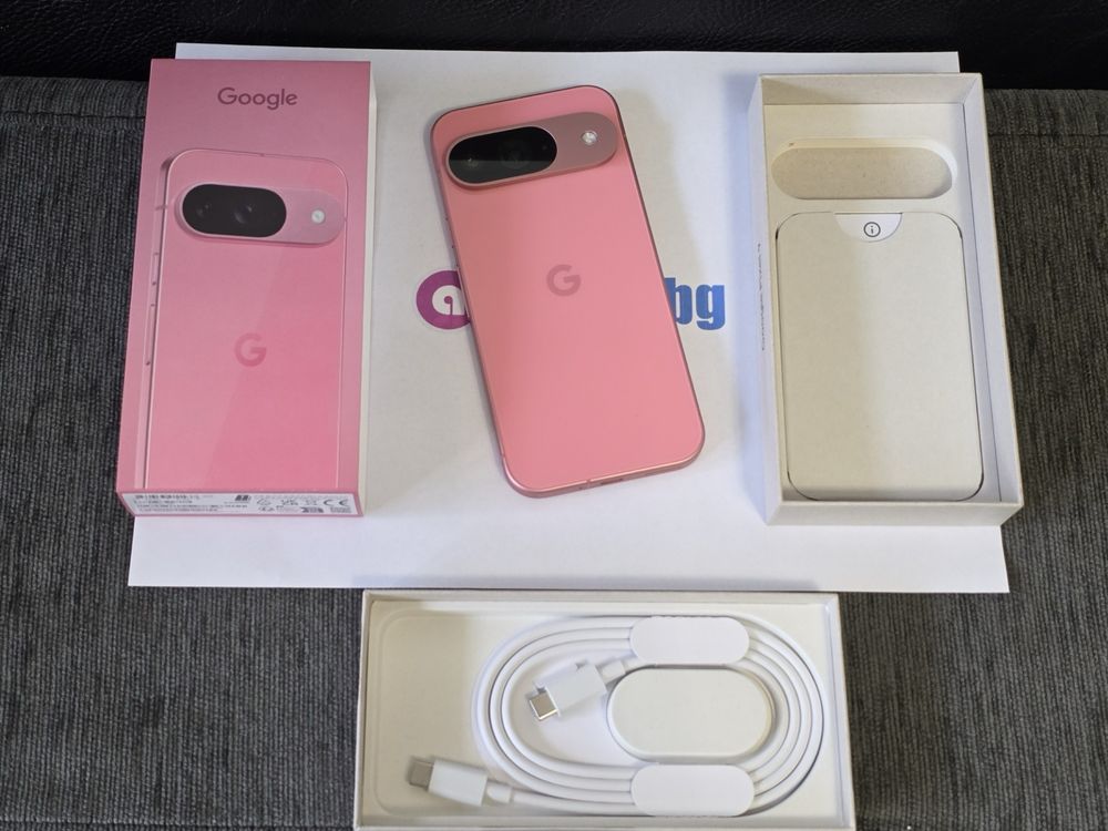 КАТО НОВ 128GB Google pixel 9 Гаранция Ardes 2027г. Peony / Pink