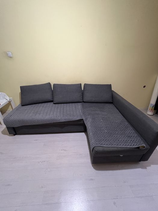 IKEA Фрихетэн диван, 88x230x151, серый
