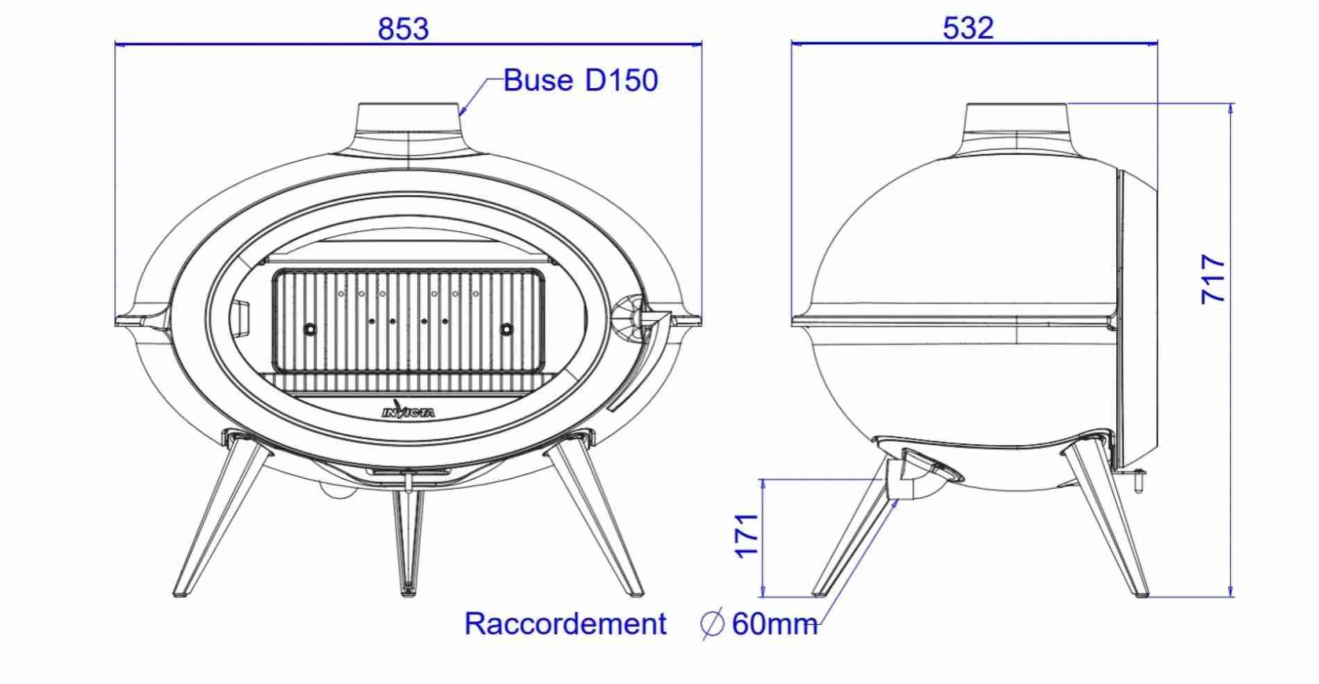 Soba fonta pe lemne Brio 7-10.5kW