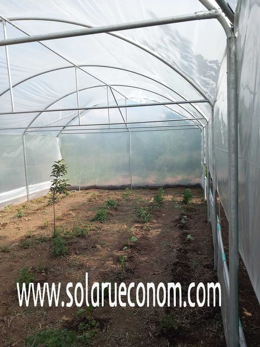 Solarii (sere) de gradina complete, pregatite pentru montaj