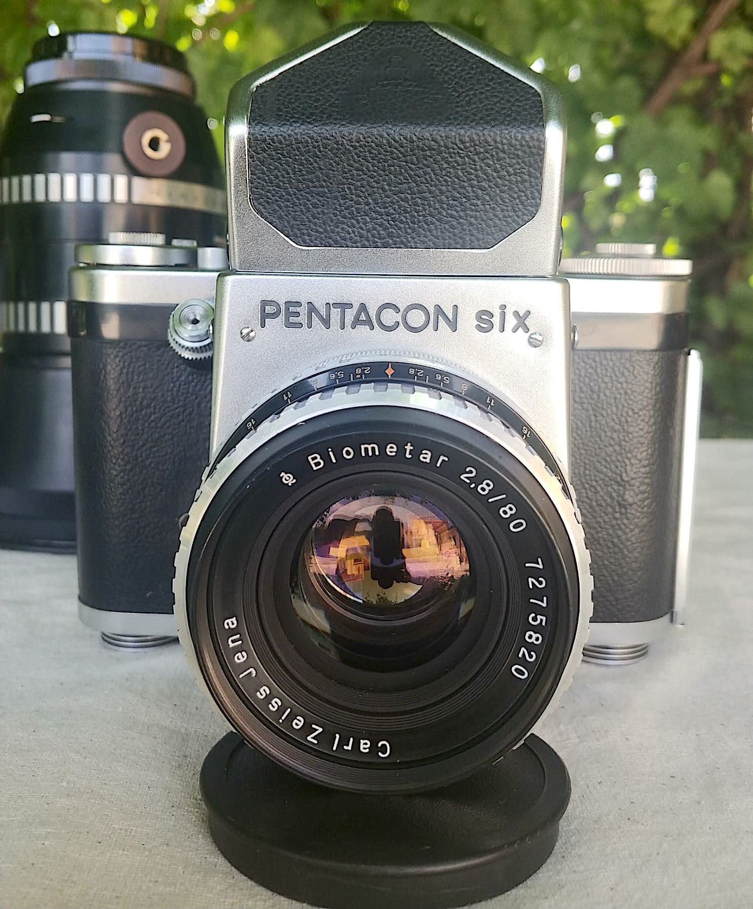 Pentacon Six Carl Zeiss Jena Biometar vintage obiectiv camera foto