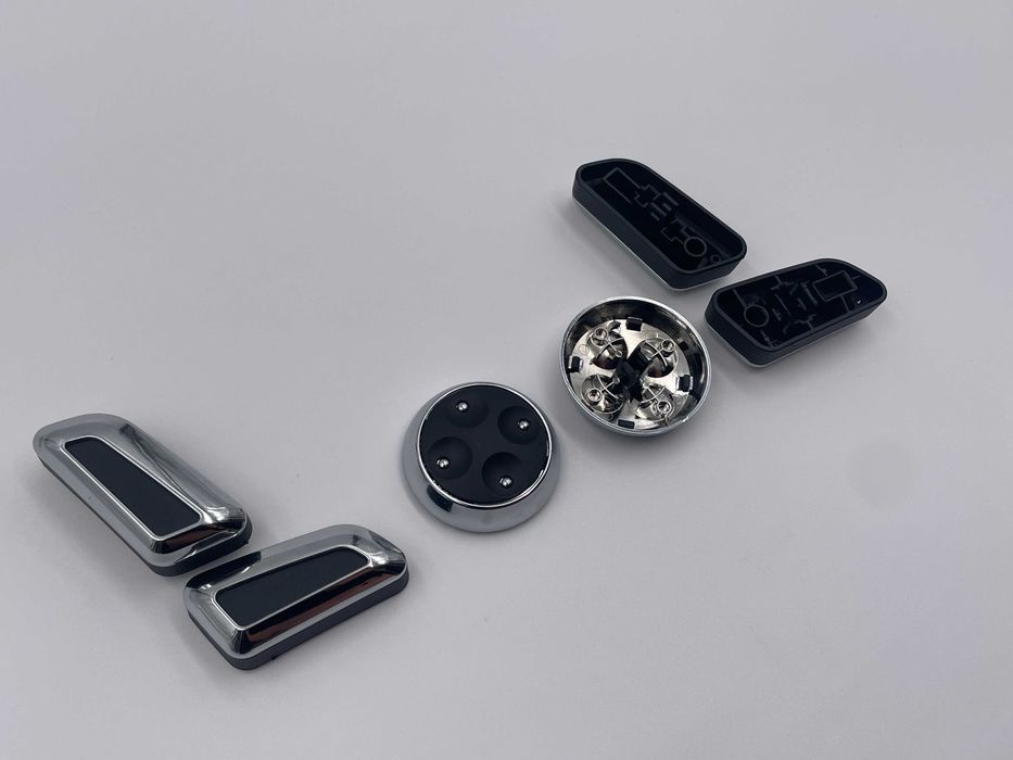 Set butoane reglaj scaun electric cromate compatibil VW Skoda Seat