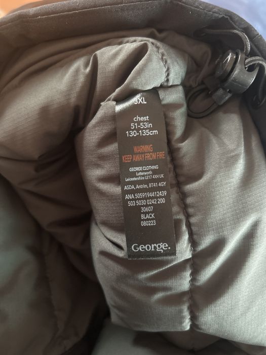 Чисто ново черно мъжко зимно яке George – топло и качествено!