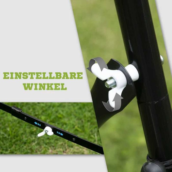 HOMCOM Отскок за футбол, 84 x 84 см  с плавно регулируем ъгъл