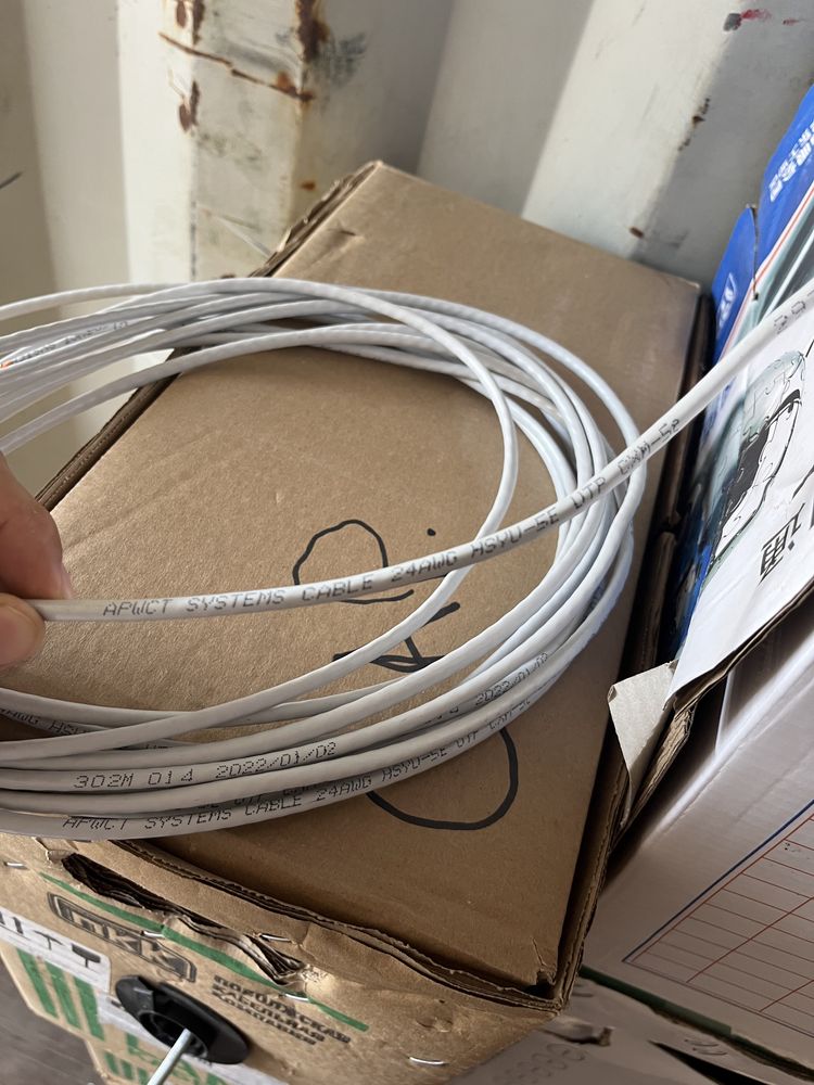 Ютп UTP Cat 5е интернет кабель для видеокамер и интернета
