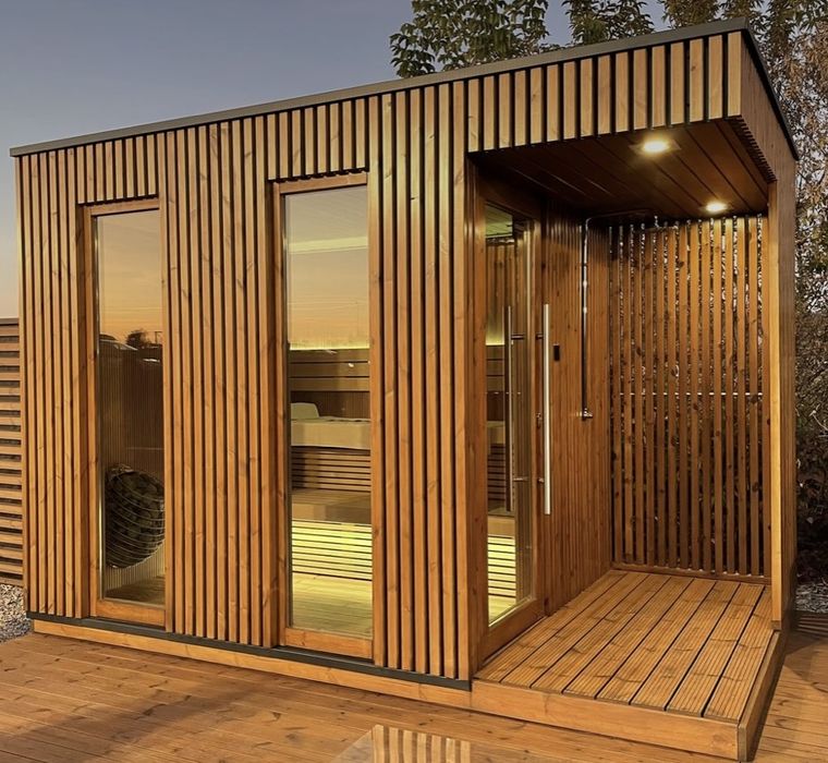 Spa exterior sauna!