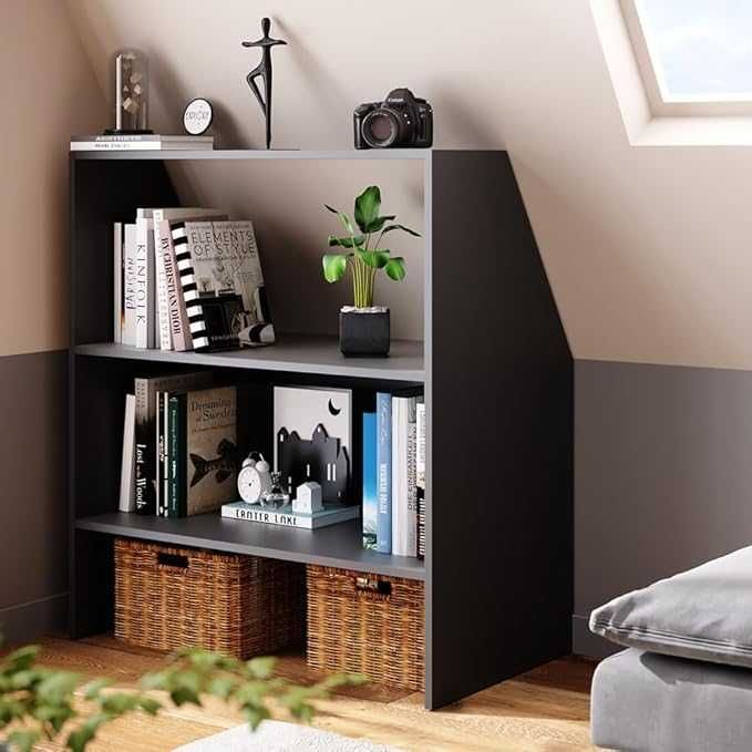 Скосен покривен рафт Vicco, антрацит, 90 x 100 см