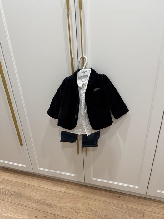 Костюм и рубашка Zara на 9-12 мес. Джинсы Armani оригинал