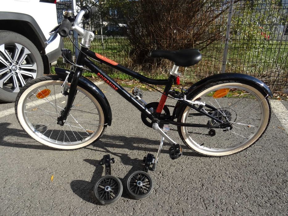 Bicicletă Copii 20", Riverside 500, 6-9ani cu Roți Ajutătoare