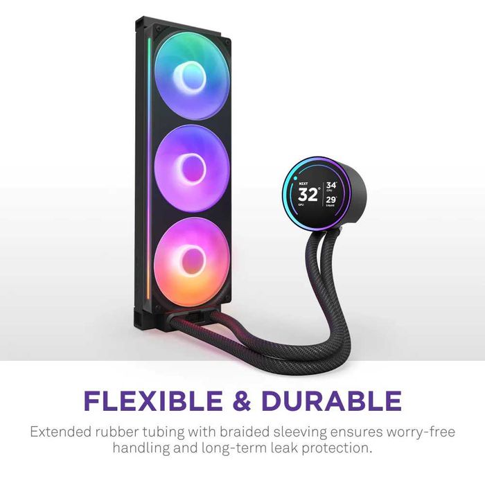 Система жидкостного охлаждения NZXT KRAKEN ELITE 360 RGB 2024 Black