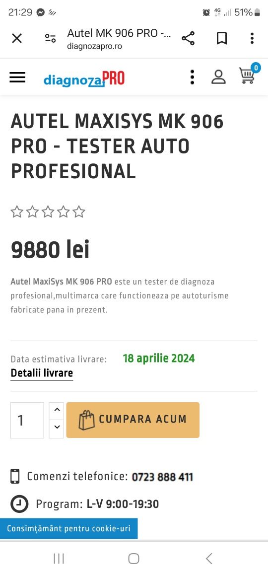 Tester Autel MaxiSys 906 PRO Original