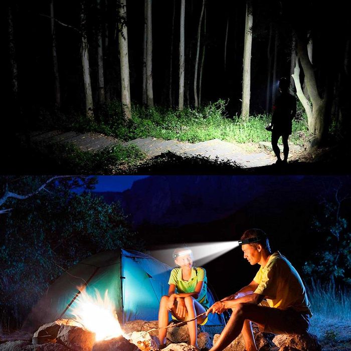 Сензорен LED челник-лента,панорамен,USB зареждане, спорт,туризъм