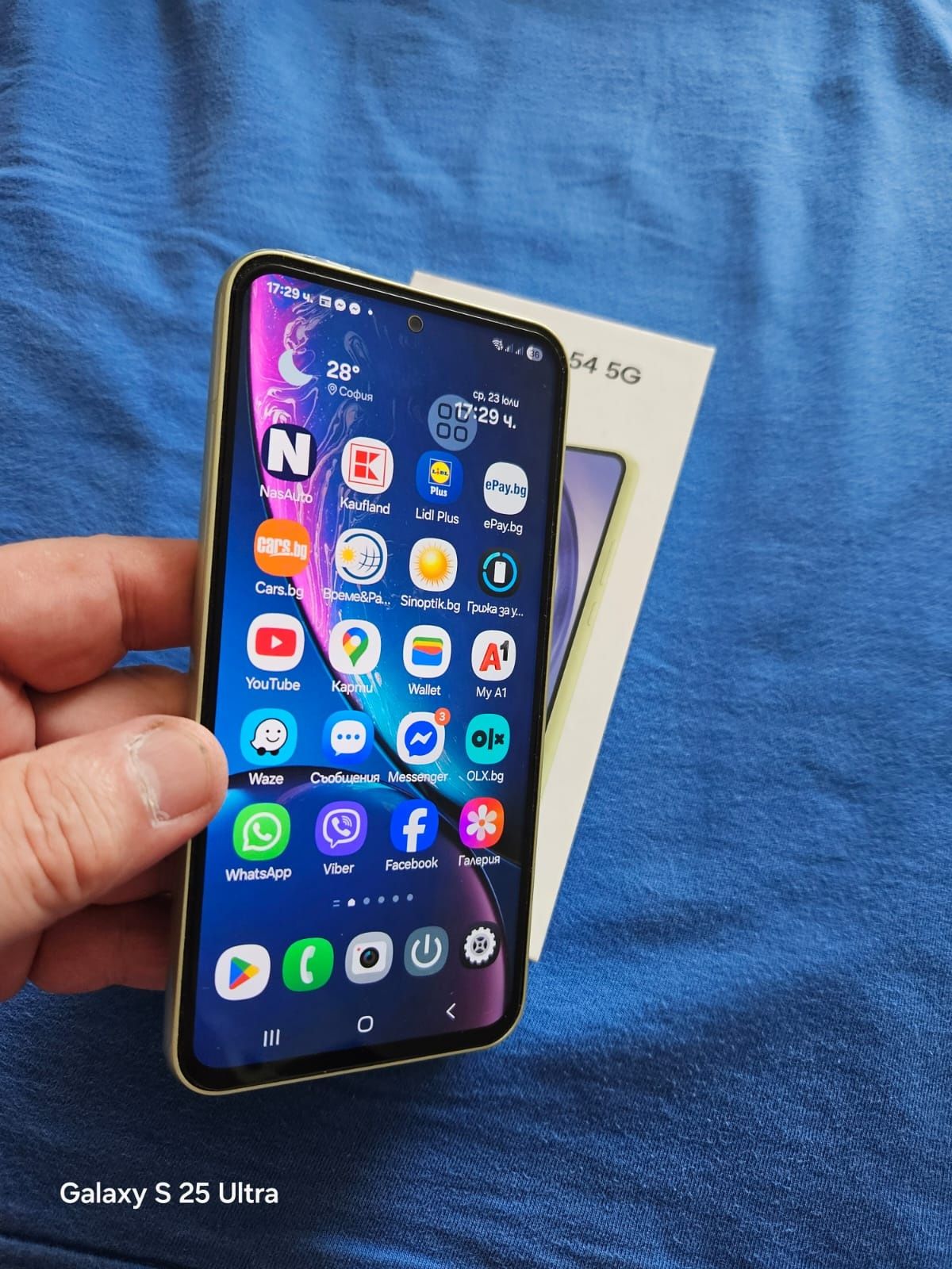 Samsung 256GB A54 8 RAM Awesome Lime Неразличим от нов