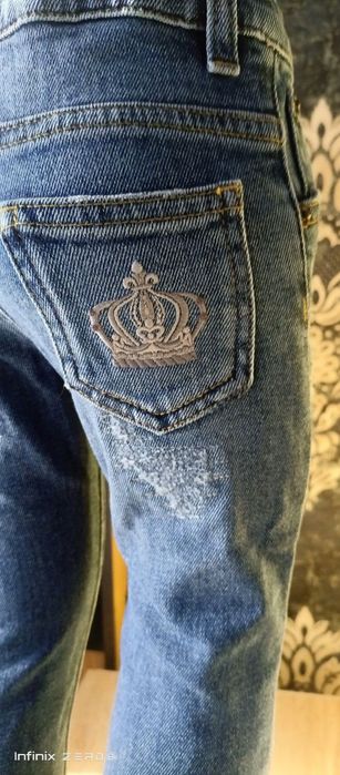 Модные джинсы на мальчика возраст 1-2 года. Dolce Gabbana (original)