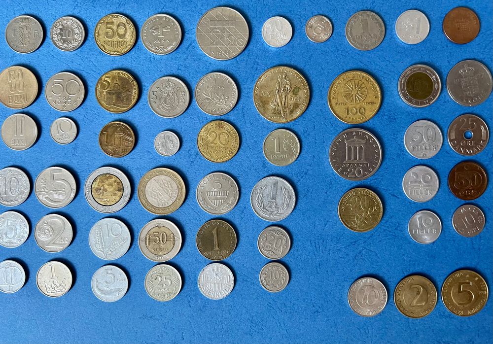 Колекция монети - лот 54 бр. от 26 държави