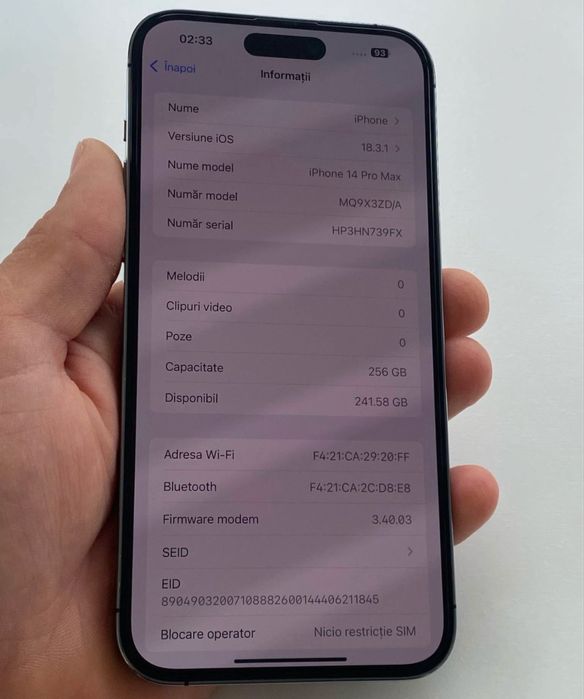 Iphone 14 pro max 256 Gb