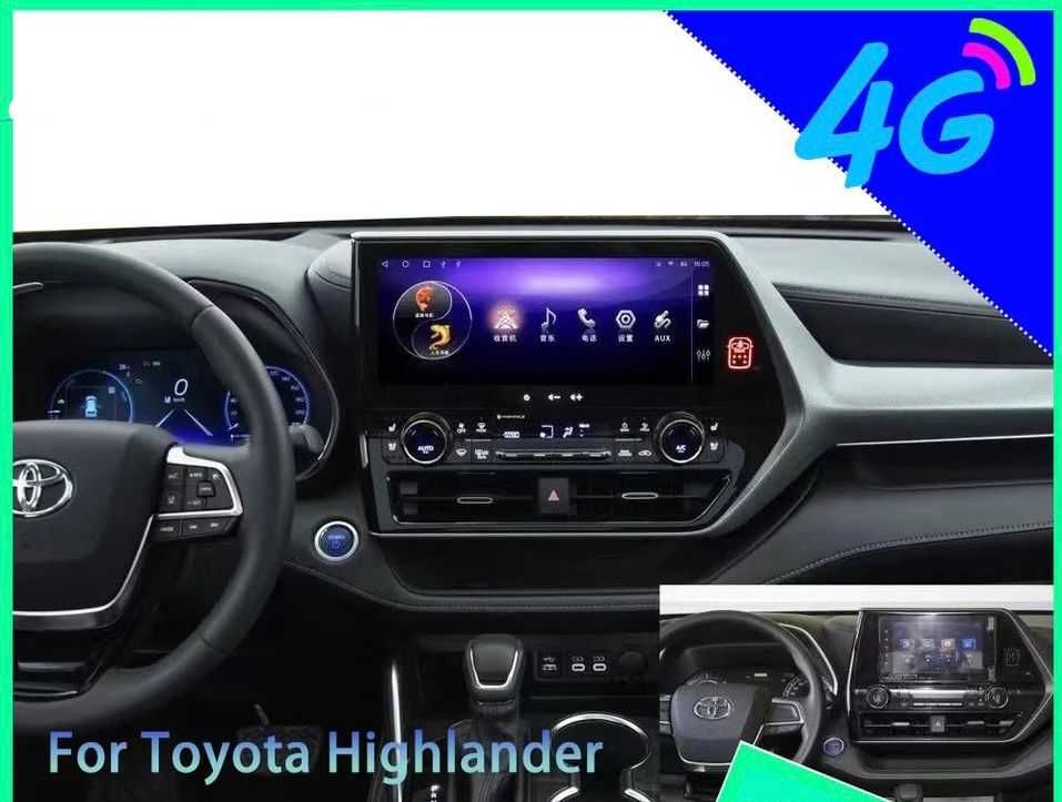 Штатная магнитола для Toyota Highlander 2021 Тойота Хайландер