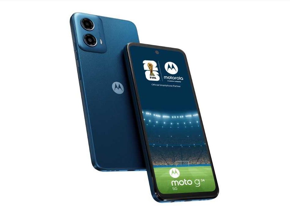 Нов Motorola Моto G34 5G, 8/128GB, 120 Hz дисплей, неразпечатан