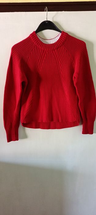 Дамски трикотажен пуловер на "Манго" - 100% памук