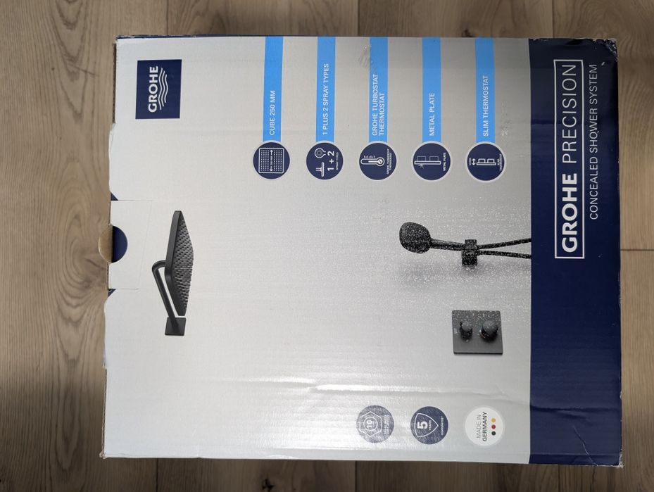 NOU - Set Coloana Sistem de Dus incastrat Grohe Precision Cube Thermos