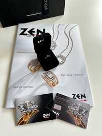 Пръстен бяло злато с диамант от ZEN Diamond