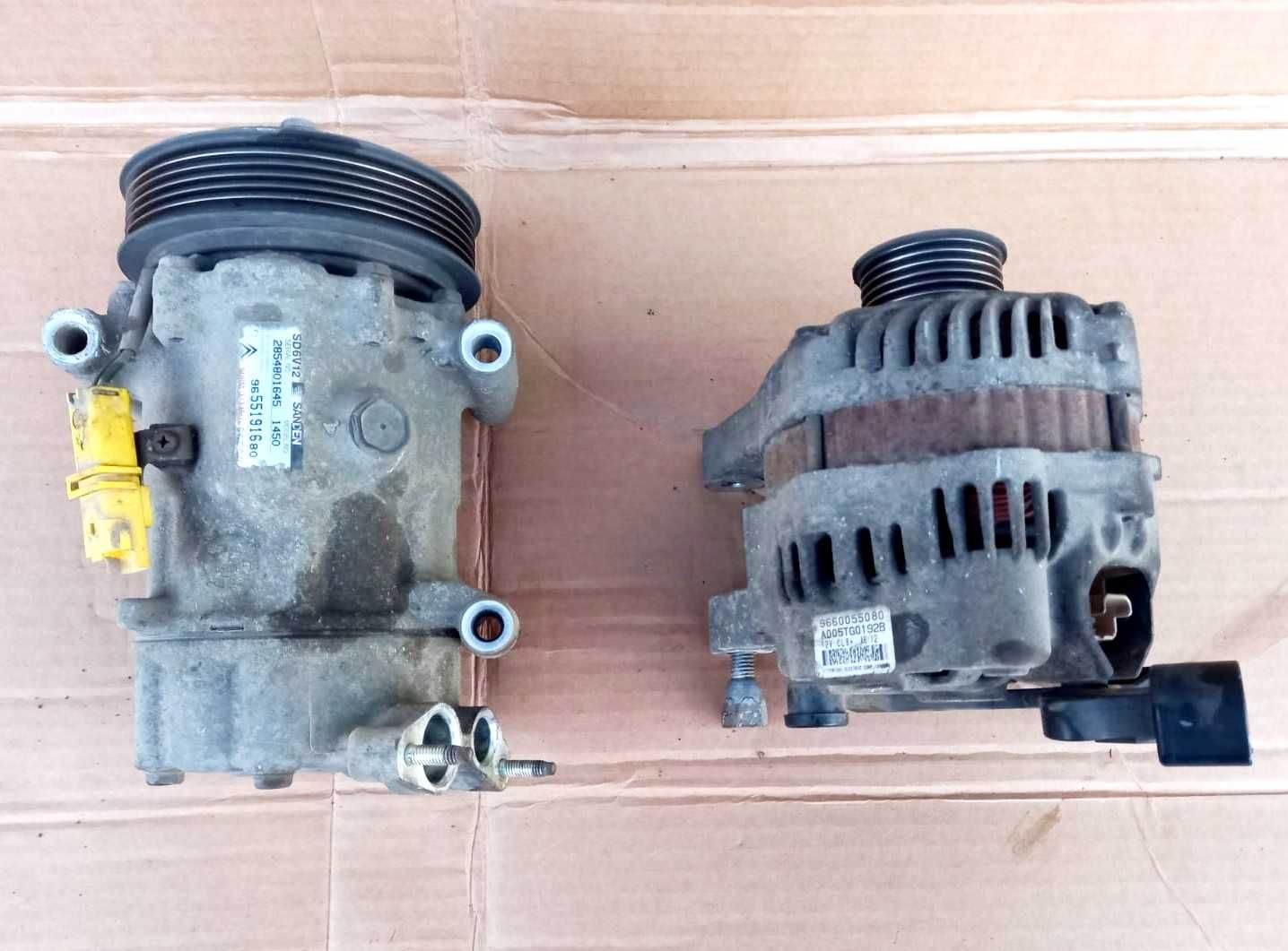 Citroen C3, alternator, compresor AC, motor 1,1 benzina.