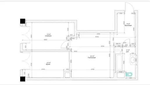 Новостройка City Life, 2 комнатная 64м2 без ремонта, кадастр есть