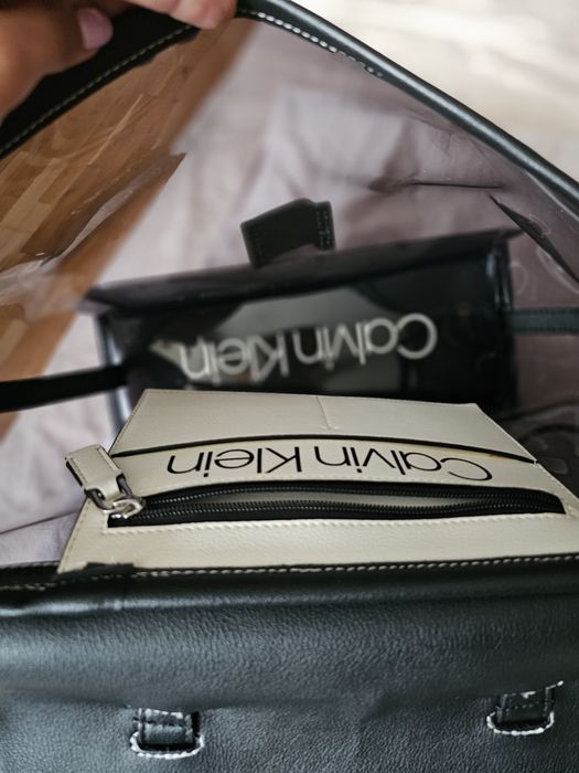 Черна чанта calvin klein